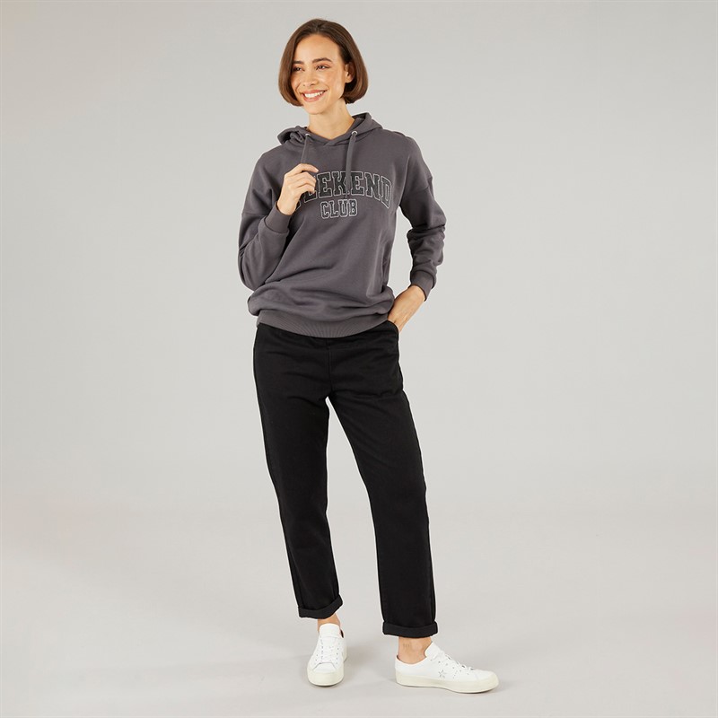 Onfire Womens Weekend Hoodie Charcoal