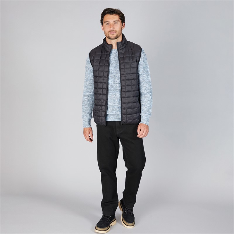 Onfire Mens Quilted Gilet Black