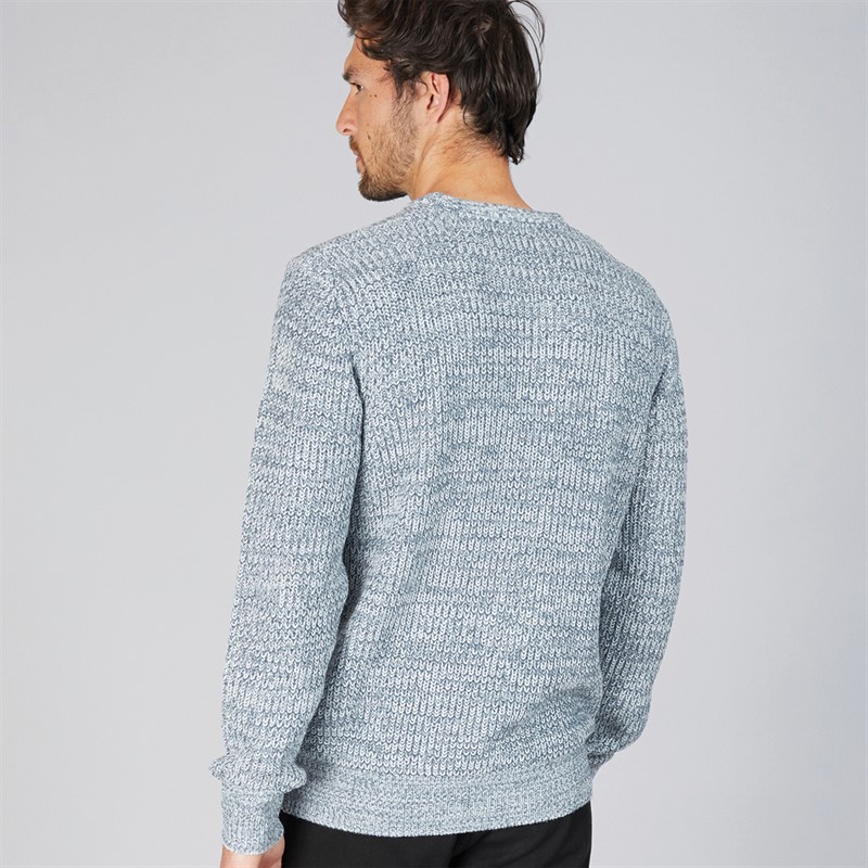 Onfire Mens Crew Neck Sweater Blue Twist