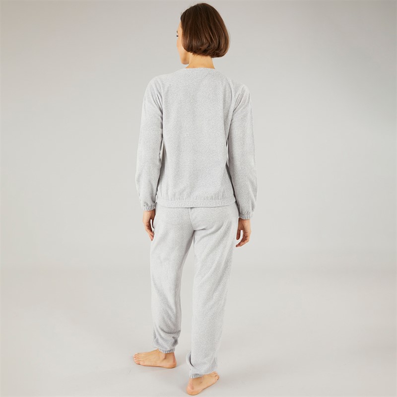 Onfire Womens Microfleece Lounge Set Grey