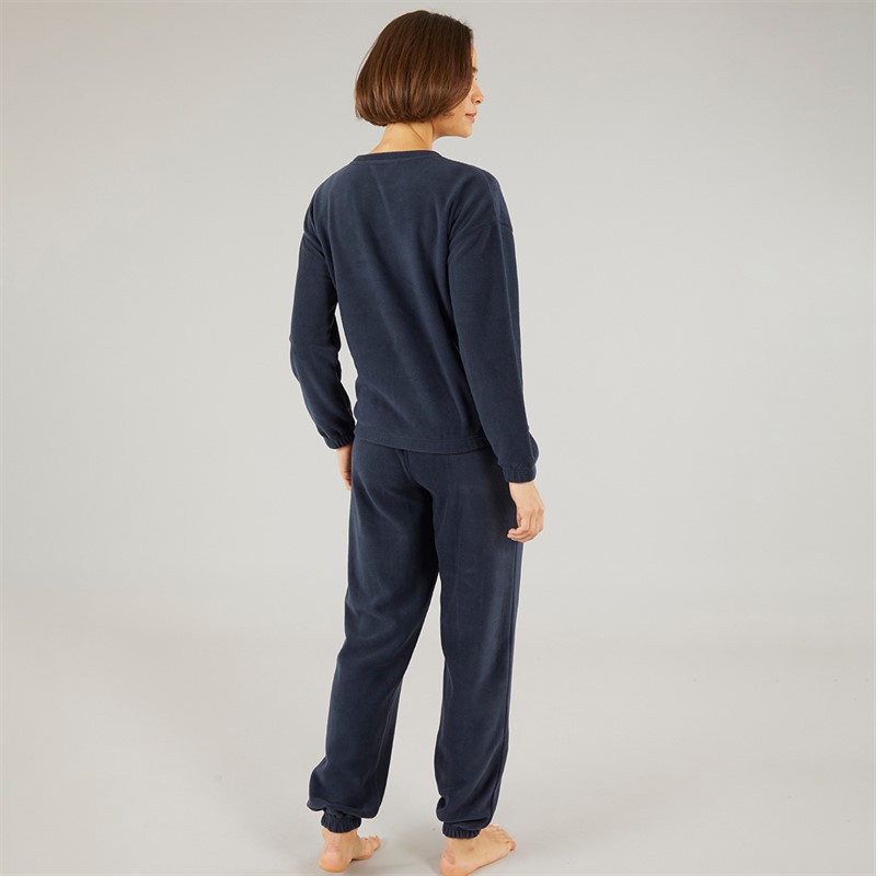 Onfire Womens Microfleece Lounge Set Navy