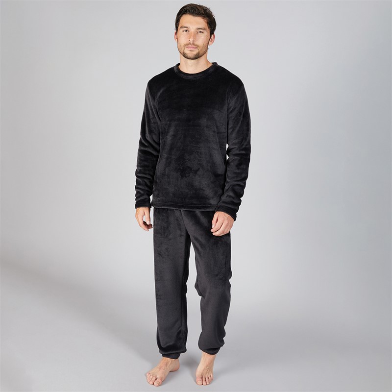 Onfire Mens Snuggle Lounge Set Black