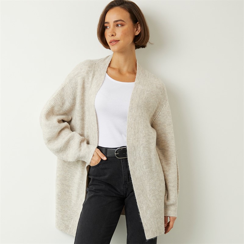 Onfire Womens Fisherman Cardigan Mink