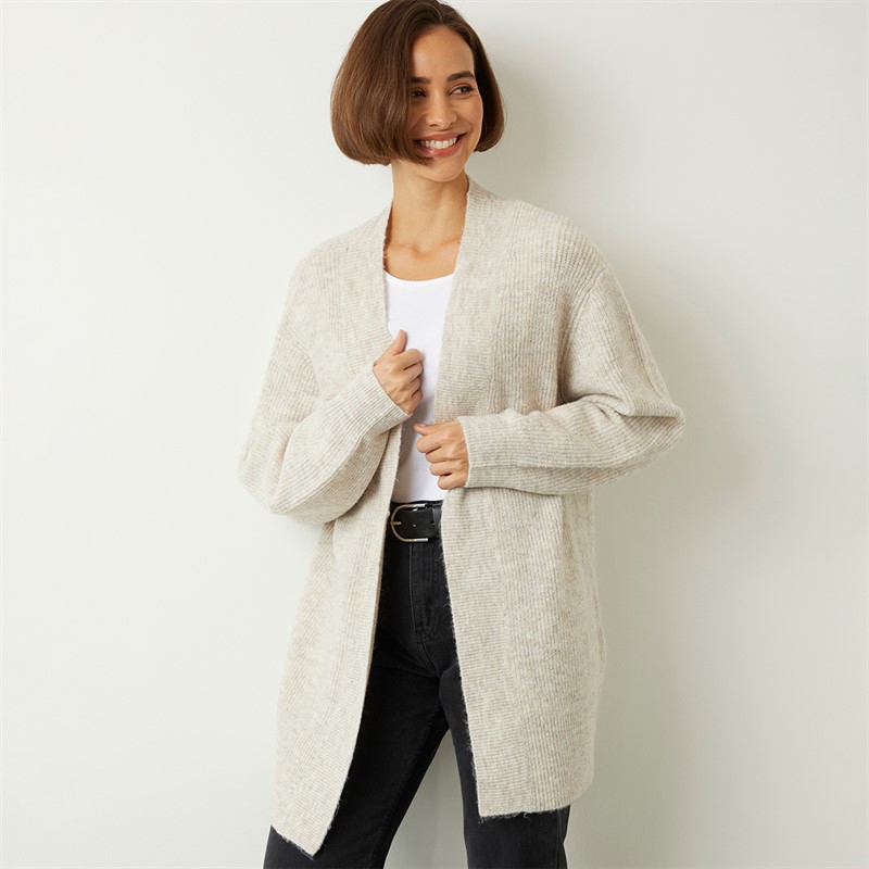 Onfire Womens Fisherman Cardigan Mink