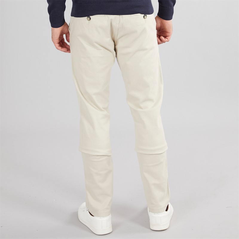 Onfire Mens Slim Fit Chino Trousers Stone