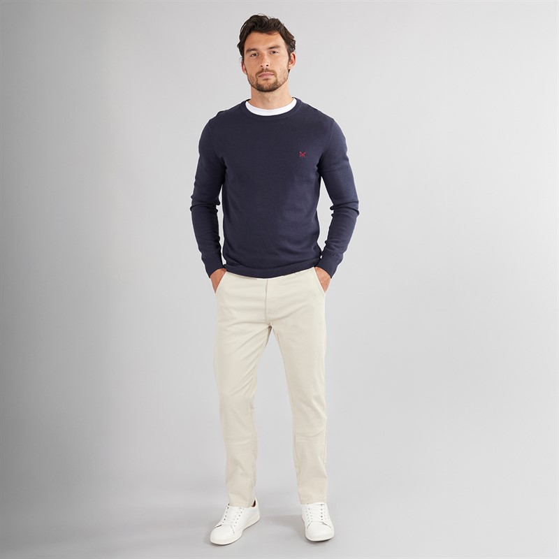 Onfire Mens Slim Fit Chino Trousers Stone