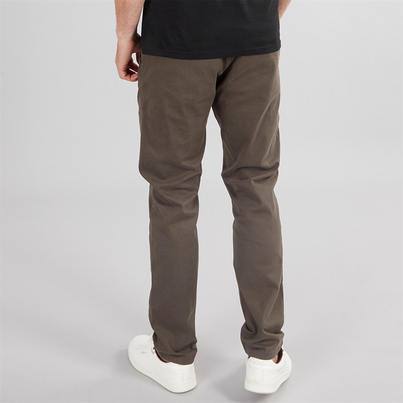 Onfire Mens Slim Fit Chino Trousers Charcoal