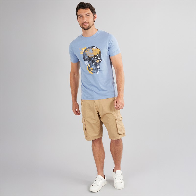 Onfire Mens Skull T-Shirt Tempest