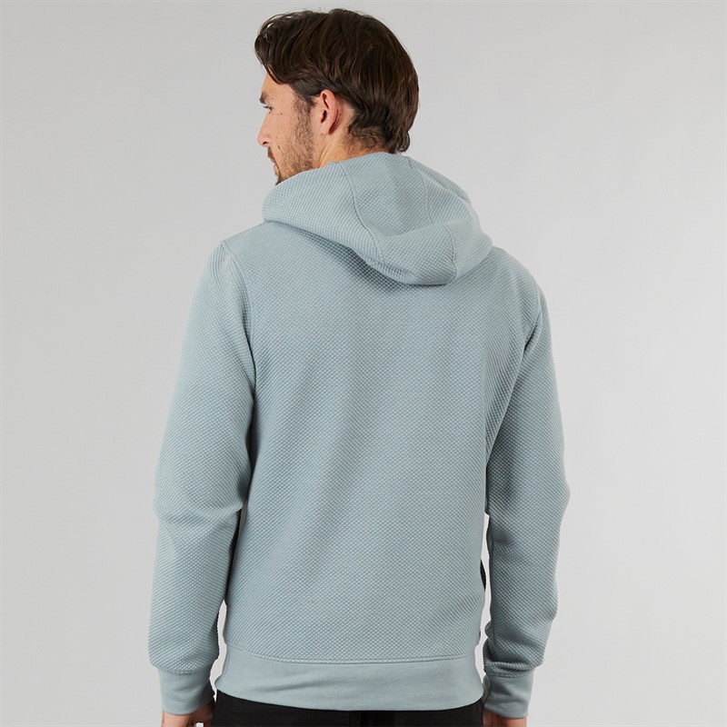 Onfire Mens Textured Hoodie Slate Grey