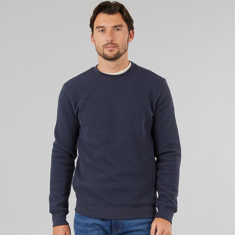 Onfire Mens Textured Sweatshirt Navy