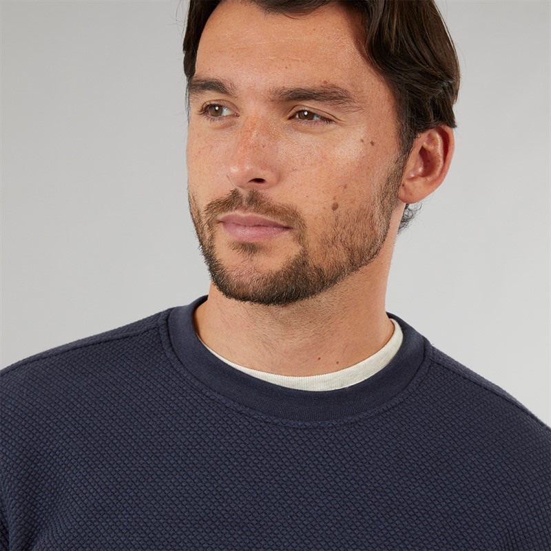 Onfire Mens Textured Sweatshirt Navy