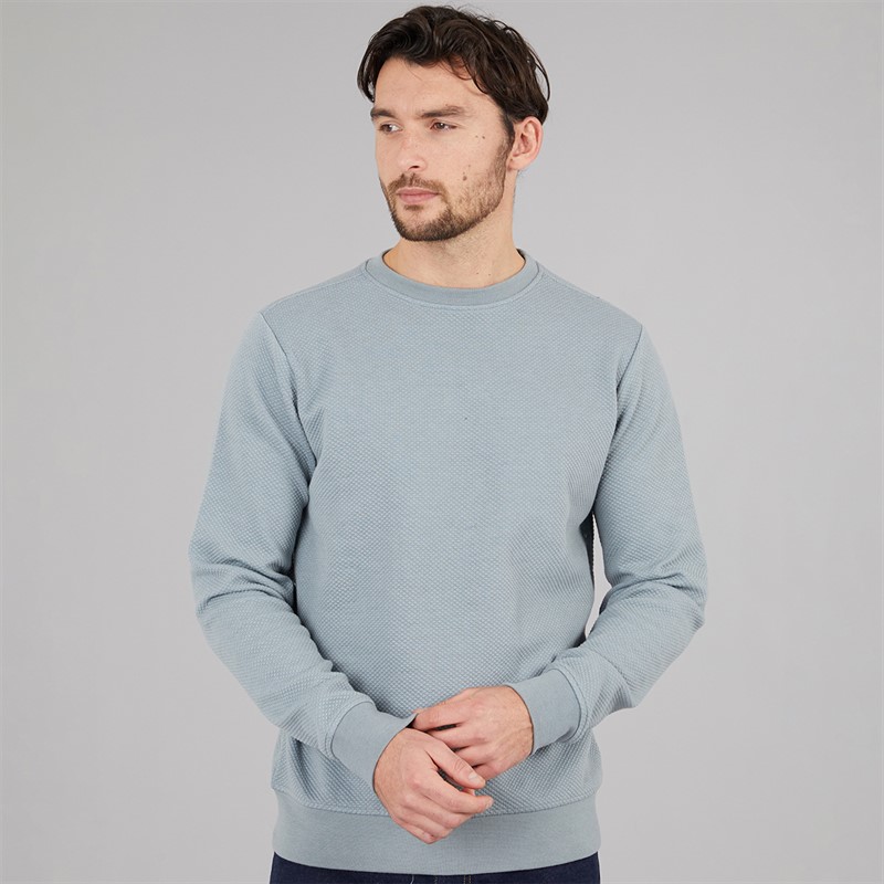 Onfire Mens Textured Sweatshirt Slate Grey