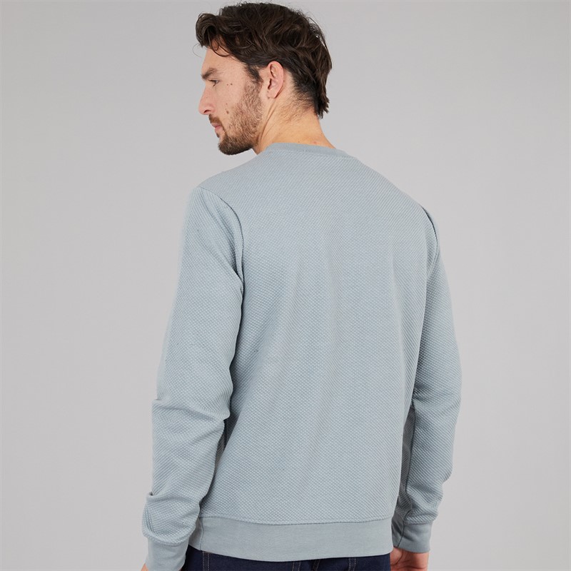 Onfire Mens Textured Sweatshirt Slate Grey