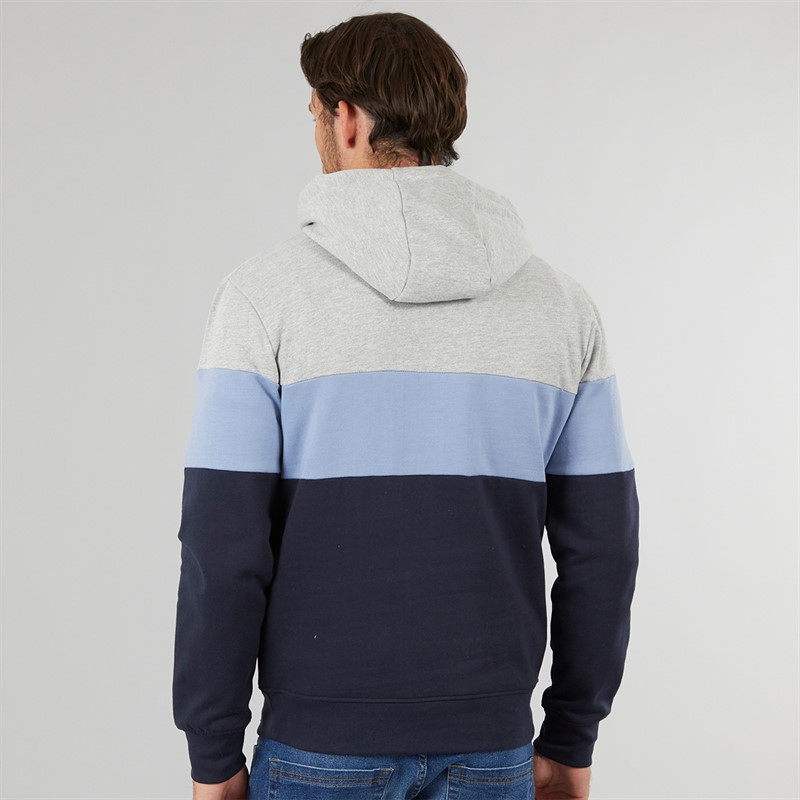 Onfire Mens Colour Block Hoodie Navy