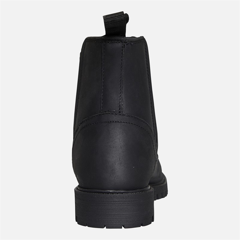 Onfire Womens Leather Country Chelsea Boots Black