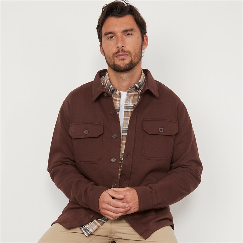 Onfire Mens Overshirt Coffee