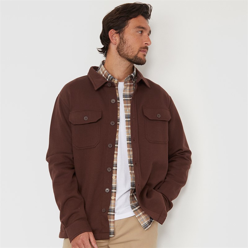 Onfire Mens Overshirt Coffee