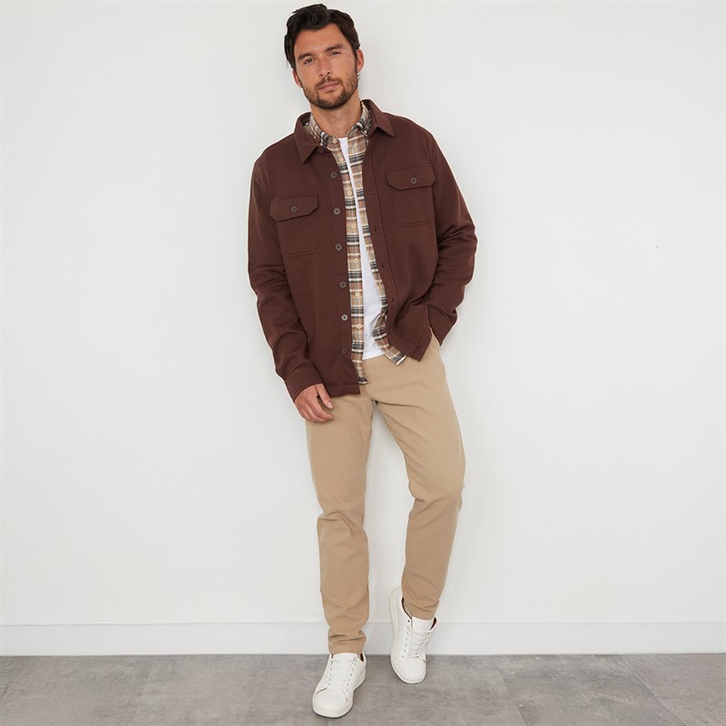 Onfire Mens Overshirt Coffee