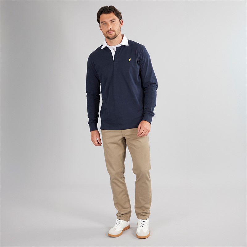 Onfire Mens Rugby Shirt Dark Navy