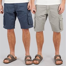 Onfire Mens Two Pack Combat Shorts Navy/Light Grey Navy/Lt Grey