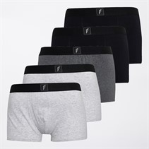 Onfire Mens Five Pack Boxers Black/Grey Pack