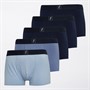 Onfire Mens Five Pack Boxers Blue Mix