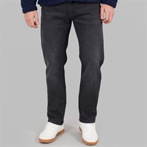 Onfire Mens Stretch Straight Fit Denim Jeans Dark Grey