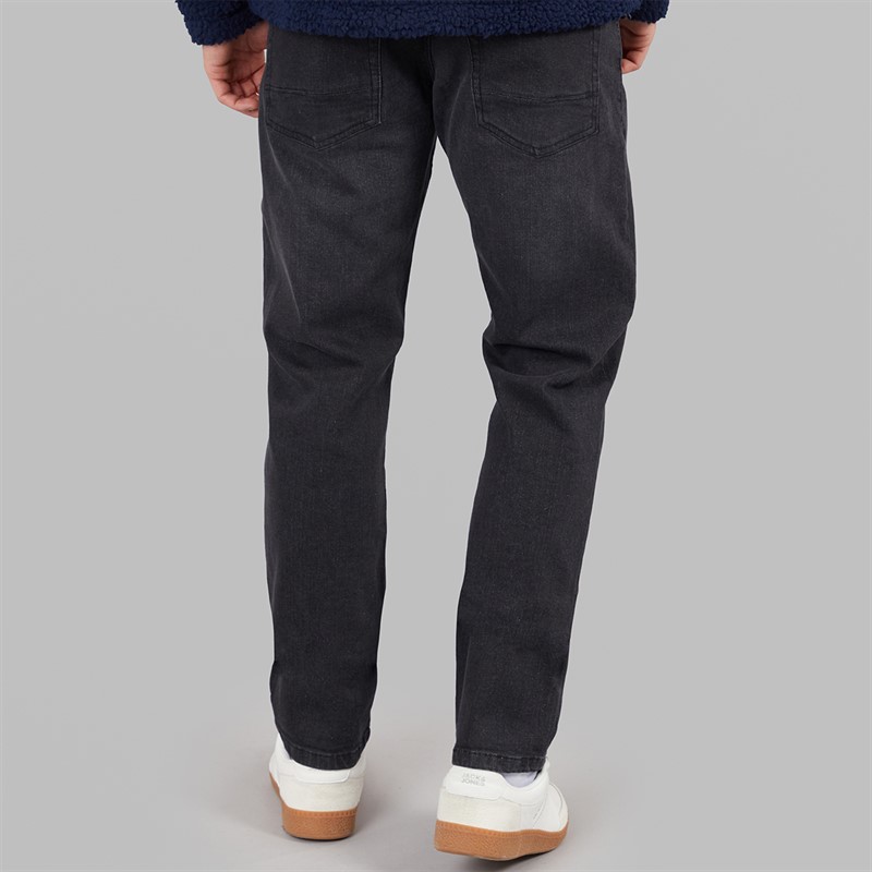 Onfire Mens Stretch Straight Fit Denim Jeans Dark Grey