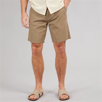 Onfire Mens Linen Shorts Khaki
