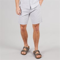 Onfire Mens Linen Shorts Light Grey