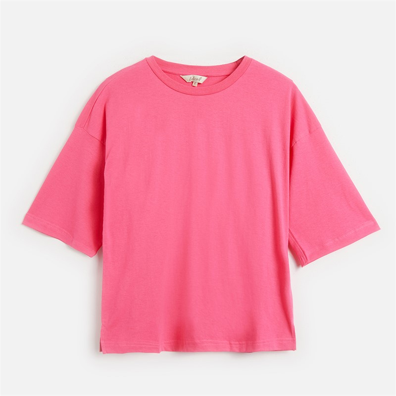 Onfire Womens Three Pack Boxy Crew Neck T-Shirts Navy Stripe/Pink/Grey Marl Navy Stripe / Pink / Grey Marl