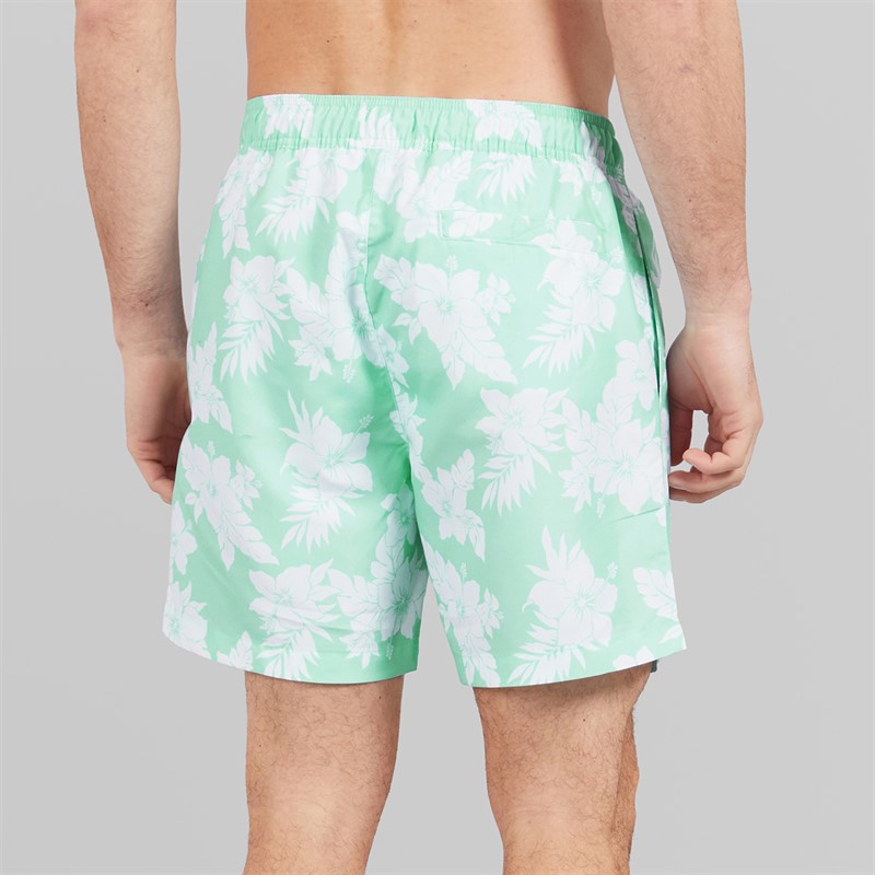 Onfire Mens Men Tropical Swim Shorts Pastel/Mint