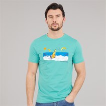 Onfire Mens Sailing T-Shirt Canton Jade