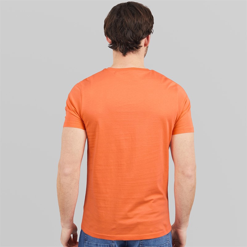 Onfire Mens Festival Skull T-Shirt Peach Pink