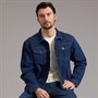 Onfire Mens Denim Jacket Dark Blue