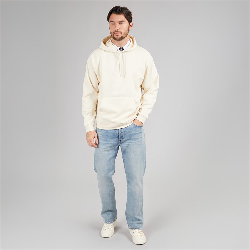 Onfire Mens Oversized Overhead Hoodie Almond