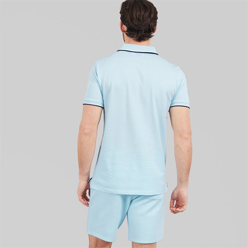 Onfire Mens Polo Shirt And Shorts Set Ice Water