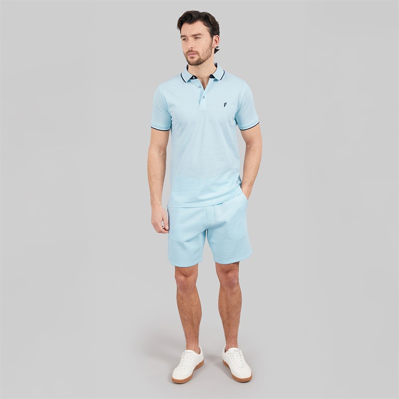 Onfire Mens Polo Shirt And Shorts Set Ice Water