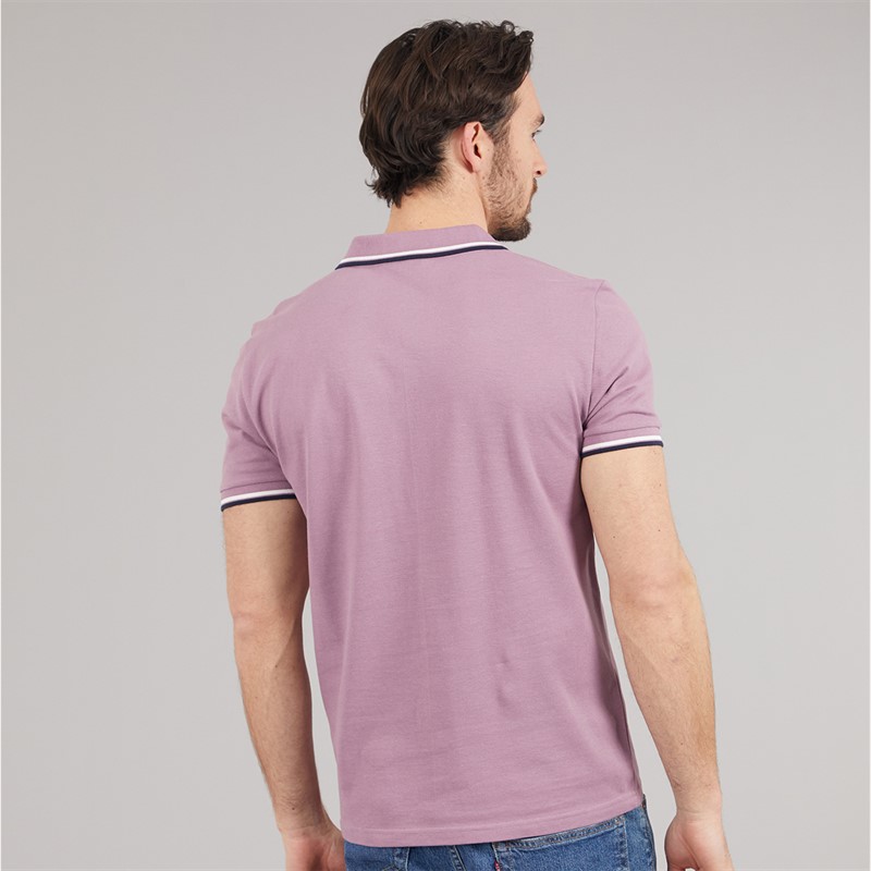 Onfire Mens Tipped Polo Shirt Grapeade