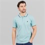 Onfire Mens Tipped Polo Shirt Forget Me Not