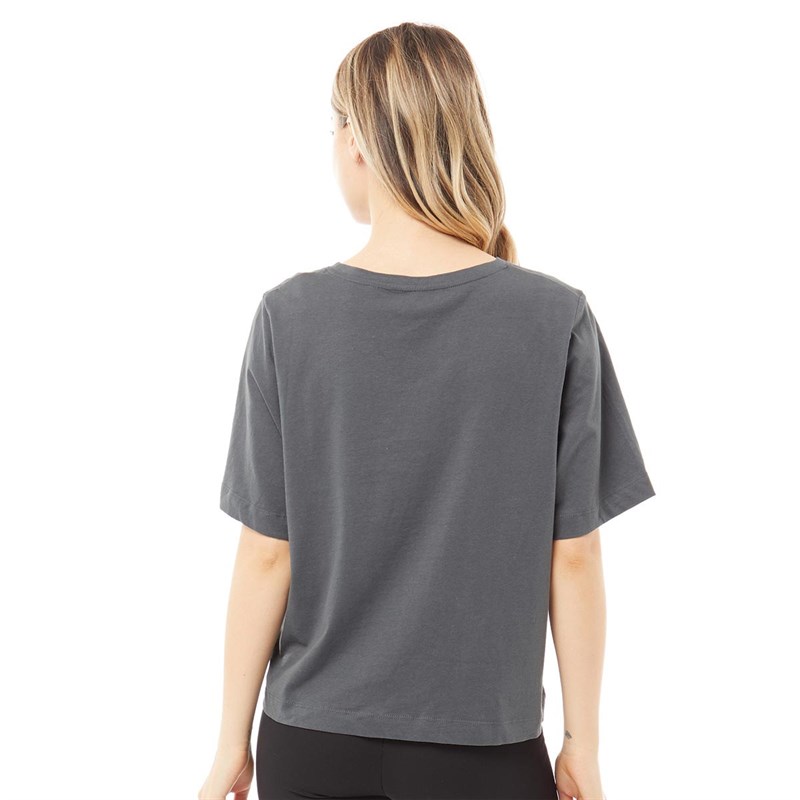 ACDC Womens 1978 Tour Boxy T-Shirt Dark Charcoal