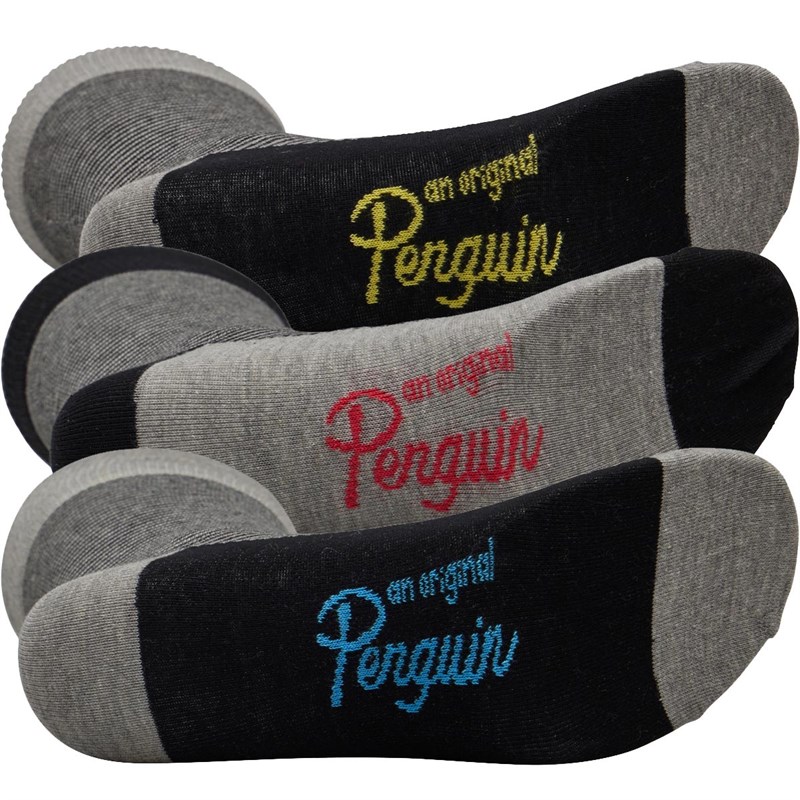 Buy Original Penguin Mens Three Pack Socks Black