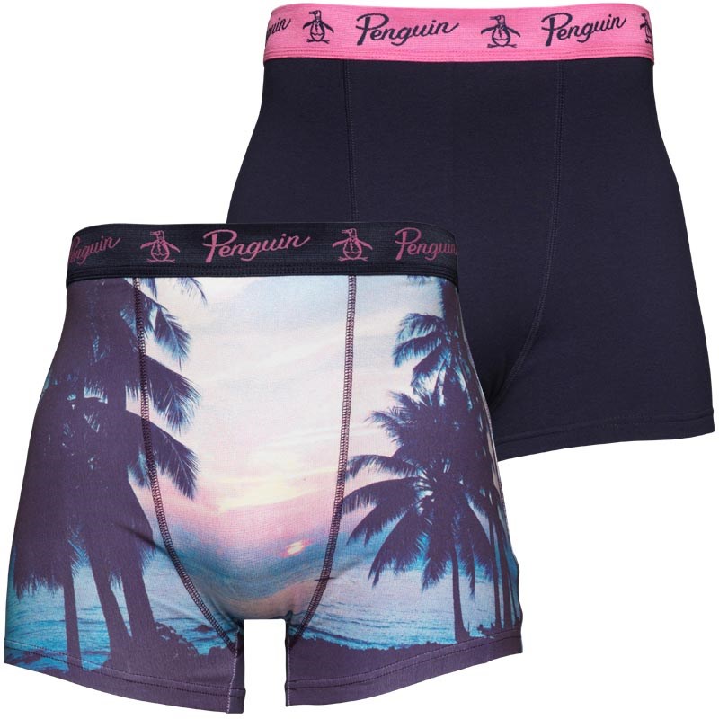 Original Penguin Mens Two Pack Boxers Sunset at MandMDirect.com Original Penguin Mens Two Pack Boxers Sunset.