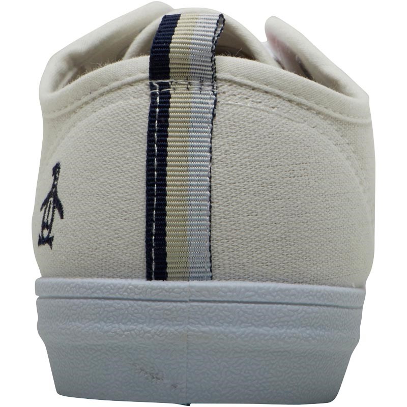 Original Penguin Herren Faze Freizeit Schuhe Naturweiß Original Penguins Herren Faze Canvas Sneaker: