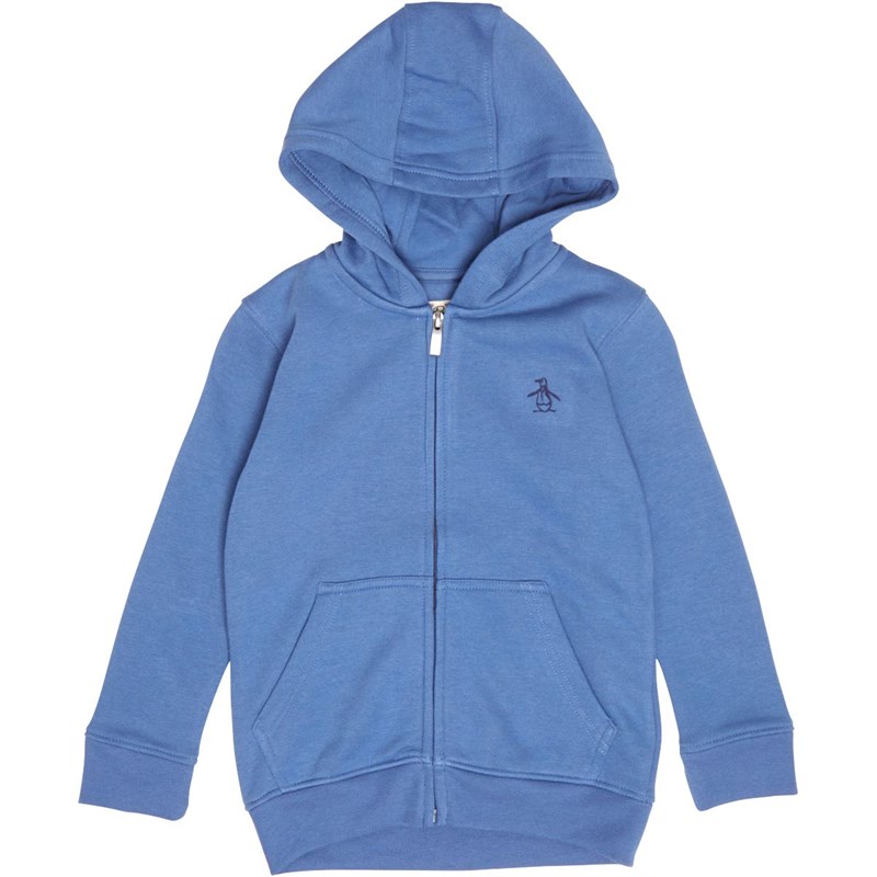 Original Penguin Infant Pete Badge Zip Hoodie Ink Blue