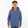 Original Penguin Boys Pete Badge Zip Hoodie Ink Blue