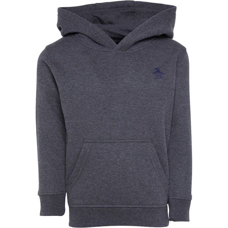 Original Penguin Infant Pete Badge Hoodie Charcoal