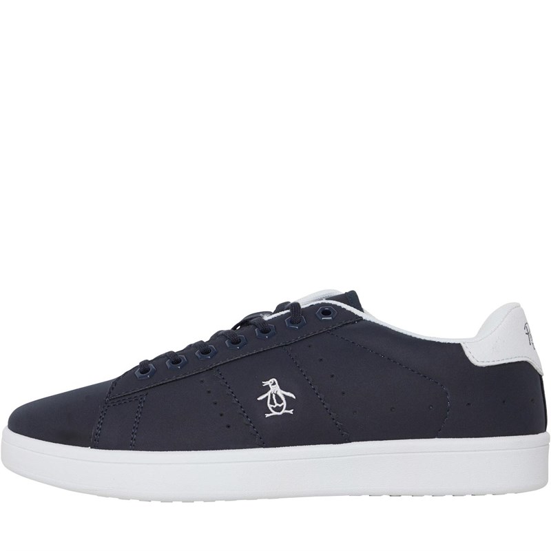 navy nubuck trainers