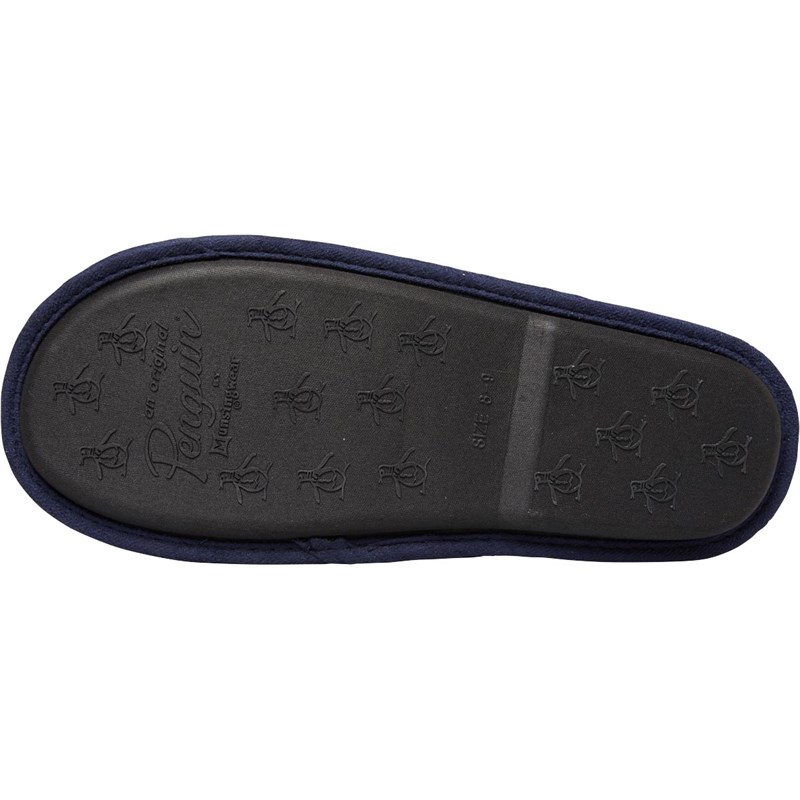 Original Penguin Mens Check Mule Slippers Red