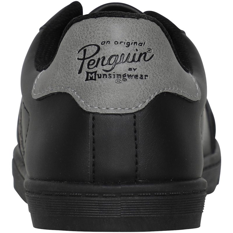 Original Penguin Mens Guild Trainers Black/Black Sole